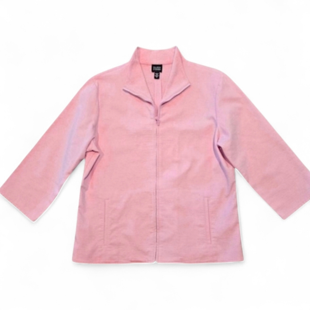 Eileen Fisher Blazer 3/4 Sleeve Jacket Size Medium